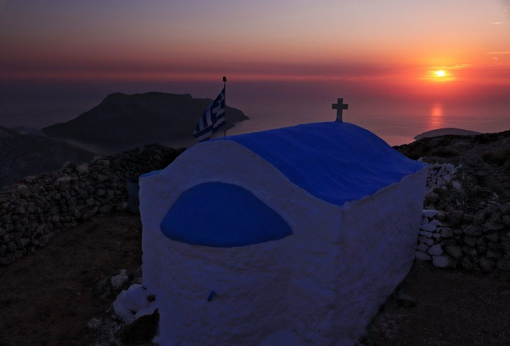 For the most breathtaking panoramic view of the island, a visit to the Monastery of Agios Savvas is an absolute must. Perched high on a hill overlooking Pothia, this beautiful stone-built monastery is dedicated to the patron saint of the island.