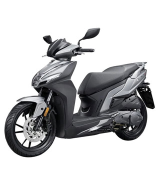 Rent the powerful Kymco Agility 16+ 200cc from Vasilis Scooters in Kalymnos. Featuring a 16-inch wheel, maximum power, and premium comfort for island exploring.